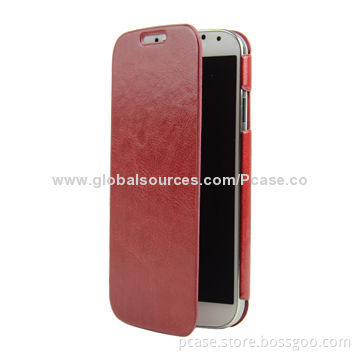 Flip PC Case for Samsung Galaxy S4, Nice Leather Pattern